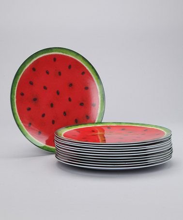 Watermelon plates