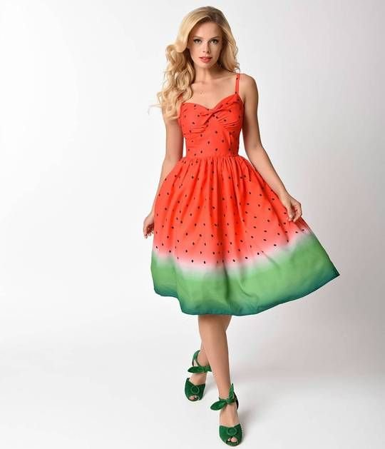 Watermelon Vintage Dress